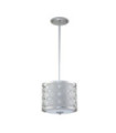 Ziggy Pendant Glass, Lacquered Silver Steel