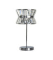 Lampe de table Uptown Acier doux,cristal Clair, chromé