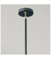 Balance Acrylic pendant light, Black steel shades