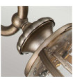 Kichler exterior wall light Aluminum, brass, transparent grained glass Burnished bronze