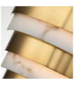 Hinkley wall light Steel, alabaster imitation Brass Heritage