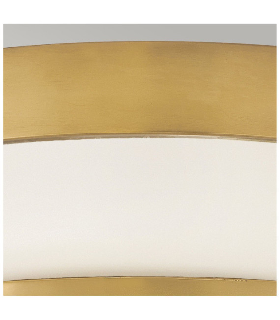 Harper ceiling light Steel, opal frosted glass Brass Heritage