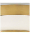 Harper ceiling light Steel, opal frosted glass Brass Heritage