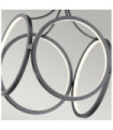 Kichler LED pendant light Iron, frosted acrylic, aluminum Matte black