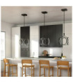 Kichler LED pendant light Iron, frosted acrylic, aluminum Matte black