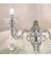 Applique murale classique CONTARINI CRYSTAL chrome 2 ampoules