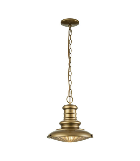 Outdoor pendant light Redding Glass, Aluminum Painted aged bronze