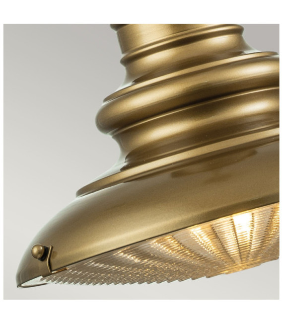 Lampada a sospensione per esterno Redding Vetro, Alluminio Verniciato bronzo invecchiato