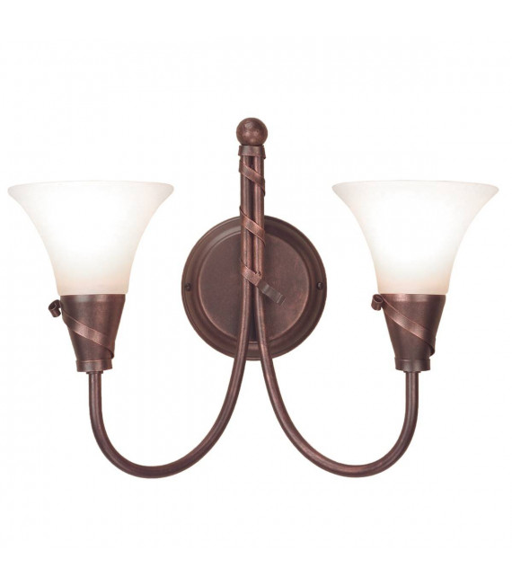 plafonnier ventilateur vintage 2 ampoules e27 max 60w brun patiné