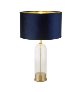 Lámpara de mesa Oxford Acero dulce, vidrio Latón