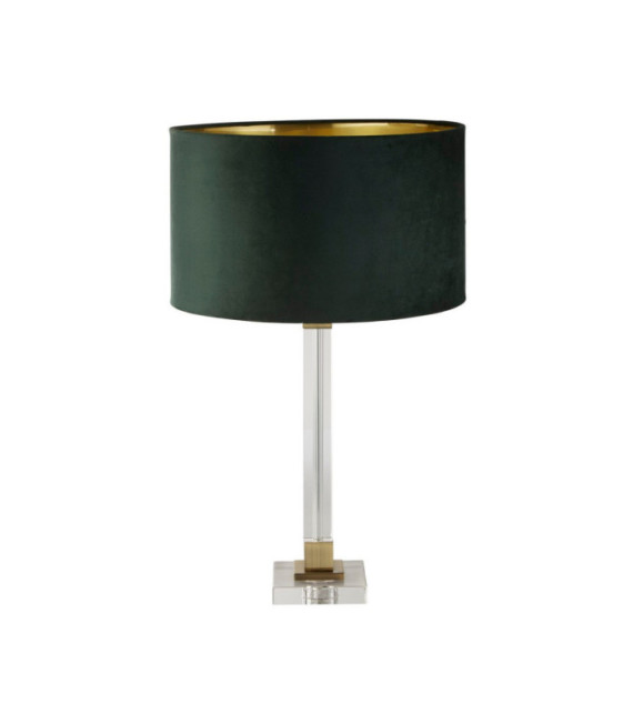 Lampada da tavolo Scarborough Acciaio dolce, cristallo Ottone