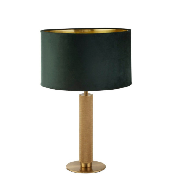 London Tischlampe, Weichstahl, Messingstoff