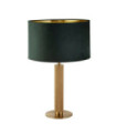 London Table Lamp Mild Steel, Brass Fabric