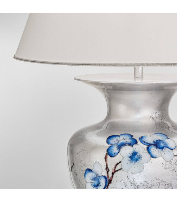 ANFORA Design Tischleuchte Chrom 1 Glühbirne