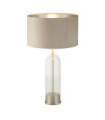 Lampe de table Oxford Acier doux,verre Nickel satiné