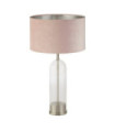 Oxford table lamp Mild steel, glass Satin nickel