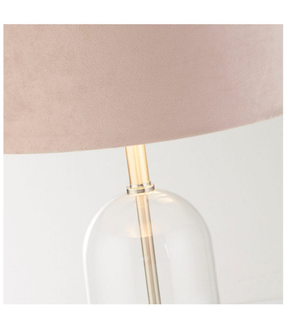 Oxford Tischlampe Weichstahl, Glas Satin-Nickel
