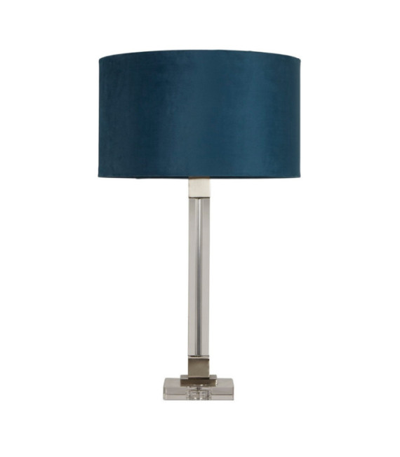 Scarborough Tischlampe Weichstahl, Kristall Nickel satiniert