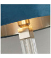 Lampe de table Scarborough Acier doux,cristal Nickel satiné