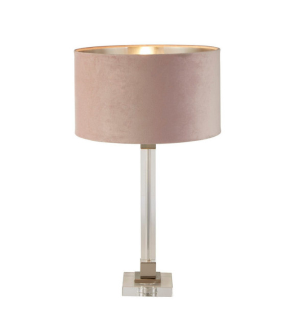 Scarborough Tischlampe, Weichstahl, Kristallmessing