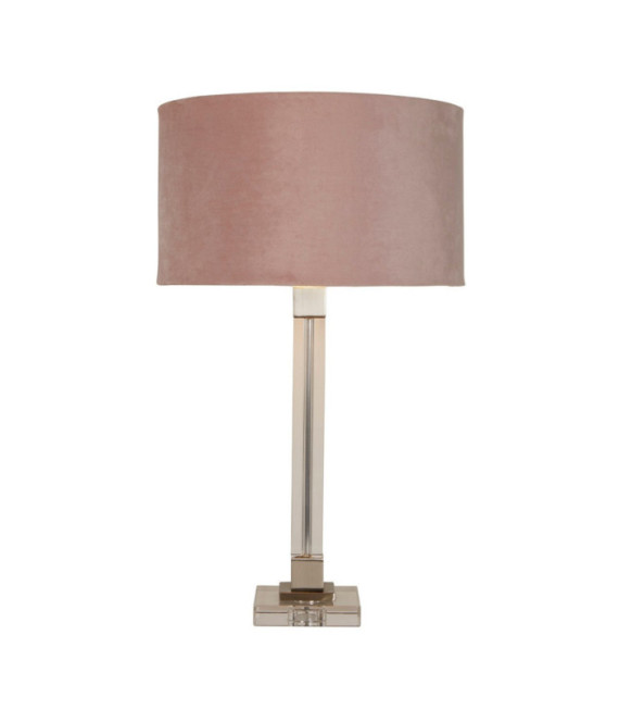 Lampada da tavolo Scarborough Acciaio dolce, cristallo Ottone