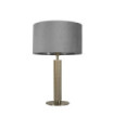 Lampe de table London Acier doux,tissu Argent satiné