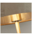 Finn table lamp Mild steel, satin nickel fabric