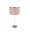 Finn table lamp Mild steel, satin nickel fabric