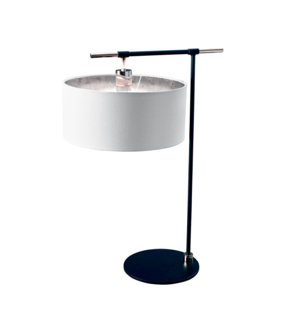 Lampada da tavolo Balance Paralume in acciaio nero