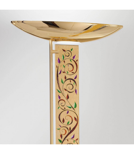 Design Stehleuchte DELPHI Gold 24 Karat 4 Glühbirnen