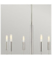 Brianna pendant light Steel lampshade, Polished nickel linen