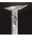 Lampadaire design DELPHI chrome 4 ampoules