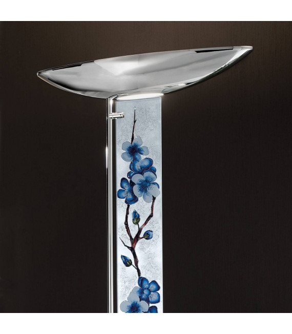 Lampada da terra design DELPHI cromata 4 lampadine