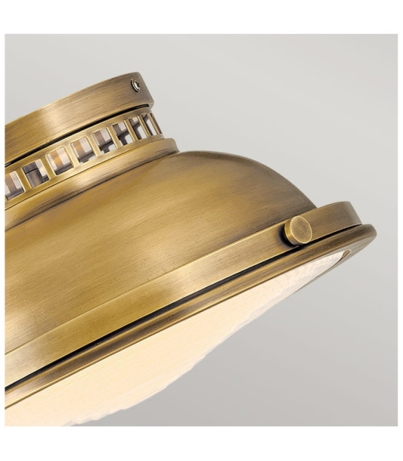 Deckenleuchte Amelia Diffusor aus Stahl, geformtes Glas Brass Heritage