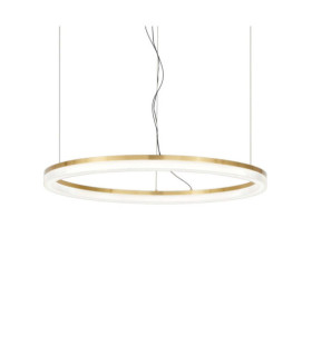 Lámpara colgante LED Crown Metal Latón