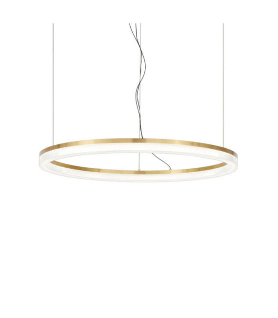LED-Pendelleuchte Crown Metal Brass