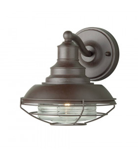 Lampada da parete Bibury, bronzo invecchiato