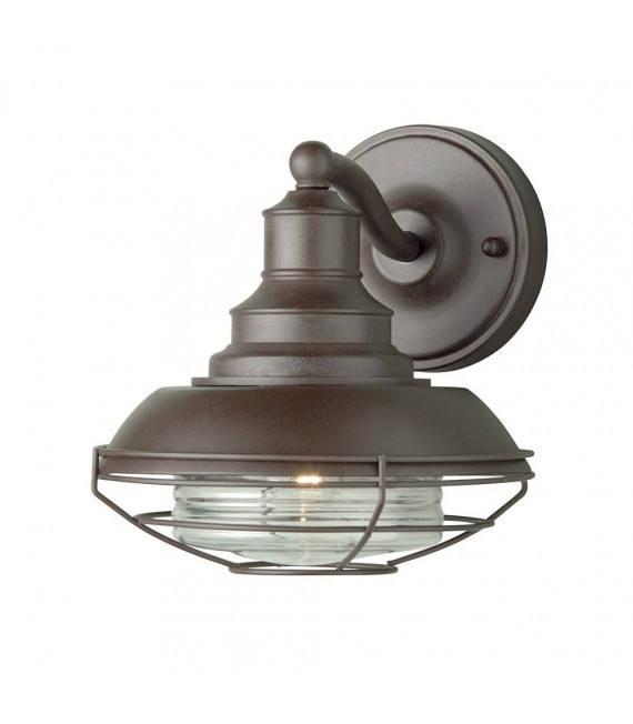 Lampada da parete Bibury, bronzo invecchiato