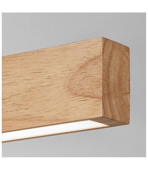 CRAFT Lámpara colgante LED Vidrio, Metal, Madera Madera clara