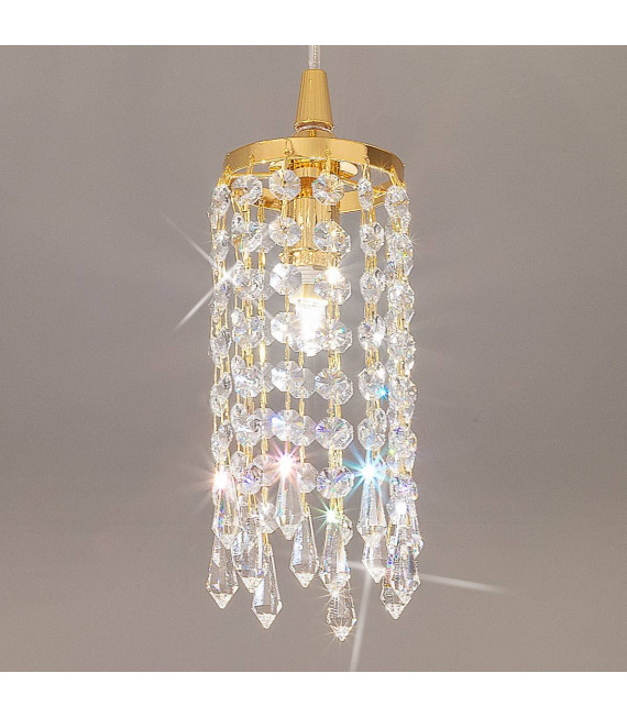 Design Anhänger CHARLESTON 24 Karat Gold 1 Glühbirne