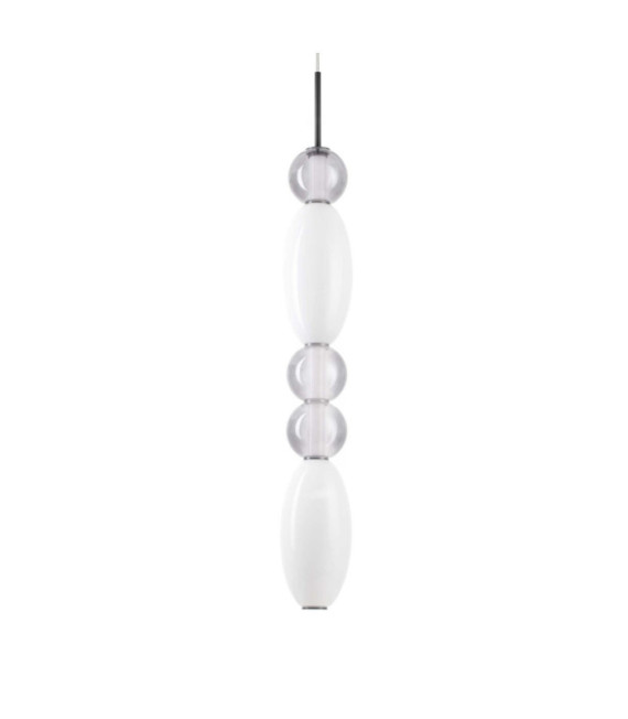 Pendant Light Glass, Black Metal