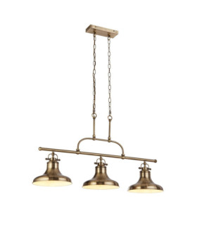Suspension Dallas Acier doux Laiton Antique