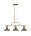 Suspension Dallas Acier doux Laiton Antique