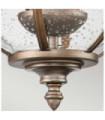 Applique murale extérieur Kichler Aluminium,laiton,verre grainé transparent Bronze bruni