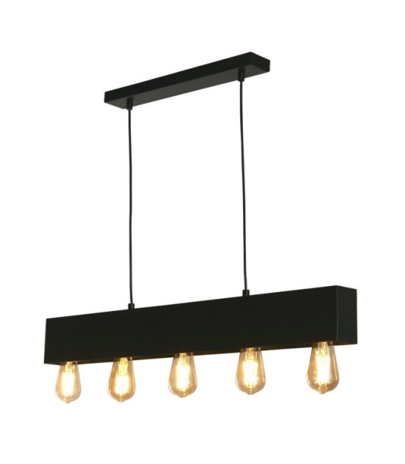 Lampada a sospensione per pianoforte in acciaio dolce nero