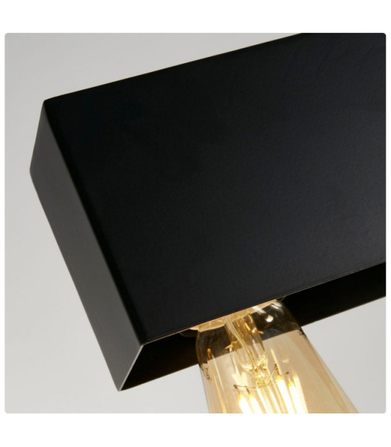 Lampada a sospensione per pianoforte in acciaio dolce nero