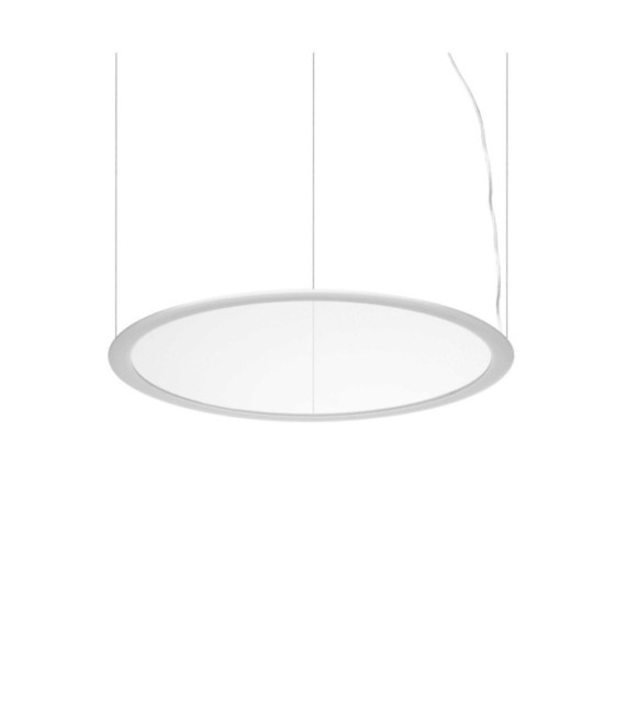 Lampada a sospensione LED Orbit in metallo bianco