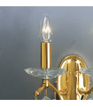 Applique murale classique CARMEN 2 Or 24 Carats 2 ampoules