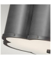 Hinkley ceiling light Engraved opal glass, steel Blackened brass