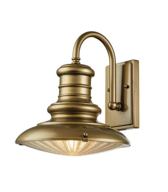 Redding aplique exterior Vidrio, Aluminio Bronce envejecido pintado